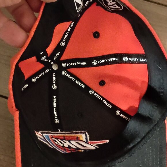 Oklahoma City Thunder NBA 47Forty Seven Orange Hat One Size Elastic Band - Picture 8 of 11